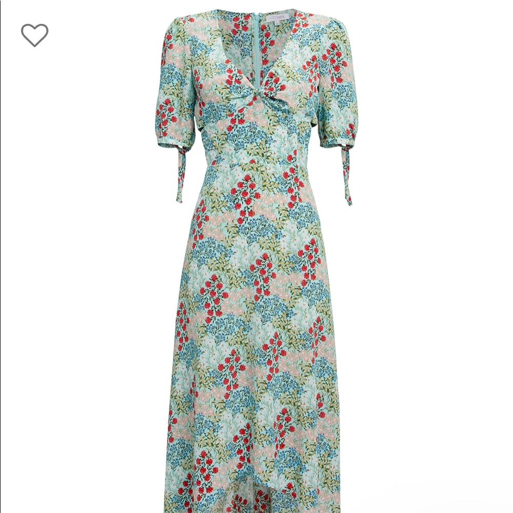 Ness Silk Floral High Low Dress